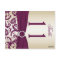 Two-sided Plum and Champagne Damask Table Number
