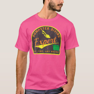 (Two Sided Print) Grunge Dumpster Diving Expert T-Shirt