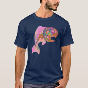 Two sided psychedelic fish shirt