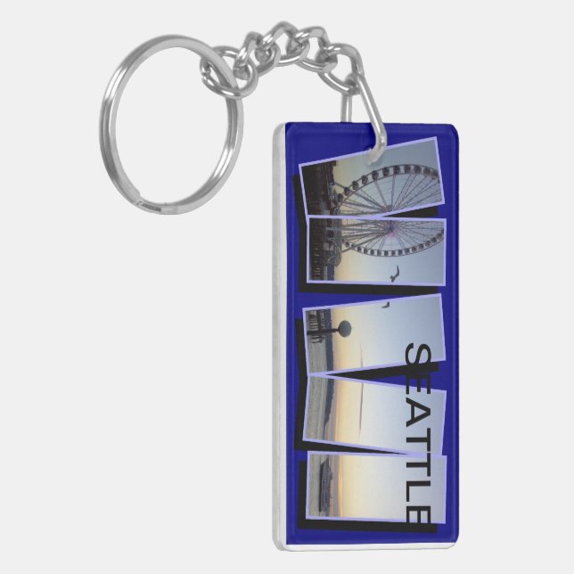 TWO SIDED SEATTLE KEY RING (Front Left)