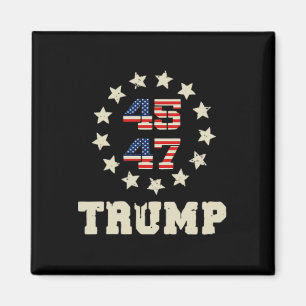 (two Sided) Trump 2024 Qr 4547 Funny Trump Dancing Magnet