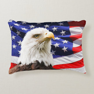 Two sides Designs with Patriotic American flag  Decorative Cushion