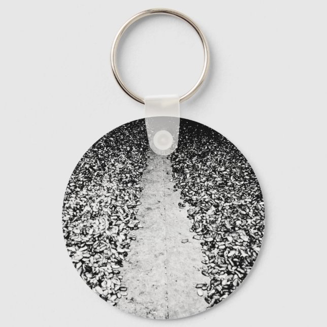 two sides of cocoa key ring (Front)