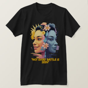 Two Sides of the Mind – Not Every Battle is Seen T-Shirt