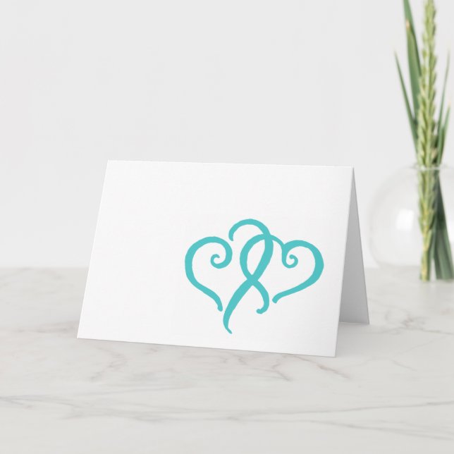 Two Simple Hearts Card (Front)