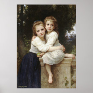 Two Sister 1901 Bouguereau Poster
