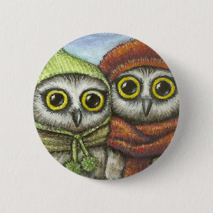 Two sisters 6 cm round badge