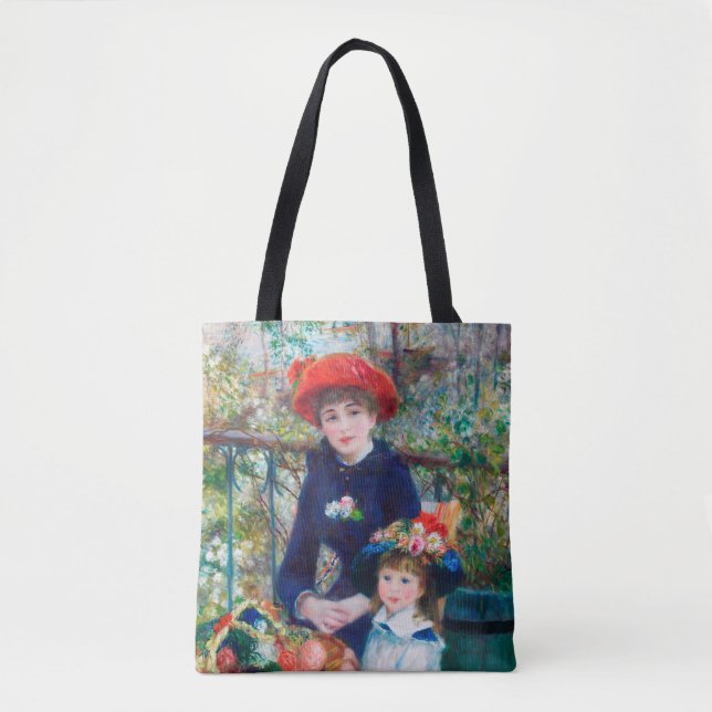 Two Sisters by Renoir Tote Bag (Front)