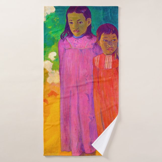 Two Sisters, Gauguin Bath Towel (Bath Towel)