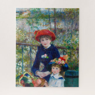 Two Sisters, On the Terrace by Pierre-Augus Renoir Jigsaw Puzzle