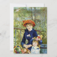 Two Sisters (On the Terrace) By Pierre Renoir