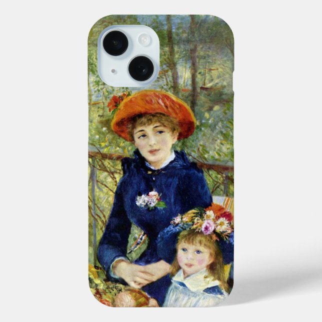 Two Sisters (On the Terrace) By Pierre Renoir Case-Mate iPhone Case (Back)