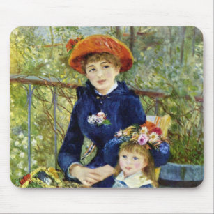 Two Sisters (On the Terrace) By Pierre Renoir Mouse Pad