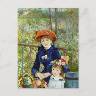 Two Sisters (On the Terrace) By Pierre Renoir Postcard