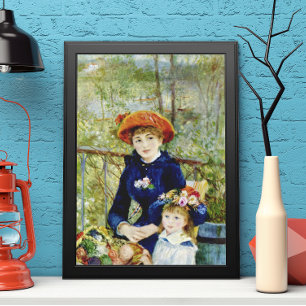 Two Sisters (On the Terrace) By Pierre Renoir Poster