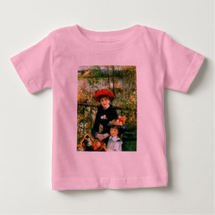 Two Sisters On the Terrace by Renoir Baby T-Shirt