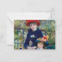 Two Sisters, On the Terrace by Renoir