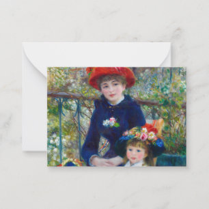 Two Sisters, On the Terrace by Renoir Card