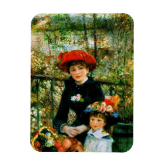 Two Sisters On the Terrace by Renoir Magnet
