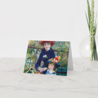 Two Sisters, On the Terrace by Renoir Thank You Card