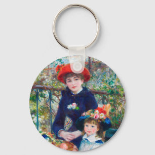 Two Sisters (On the Terrace) Pierre Auguste Renoir Key Ring
