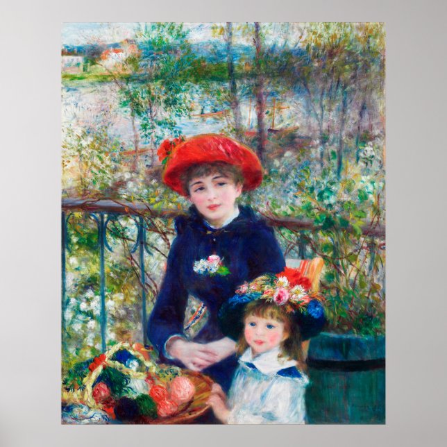 Two Sisters on the terrace Poster (Front)
