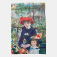 Two Sisters - Renoir Impressionist Painting 1881