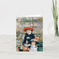 Two Sisters - Renoir Impressionist Painting