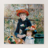 Two Sisters - Renoir Impressionist Painting