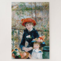 Two Sisters - Renoir Impressionist Painting