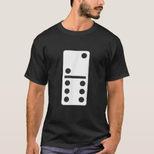 Two Six Dominoes Halloween Costume Domino Game T-Shirt