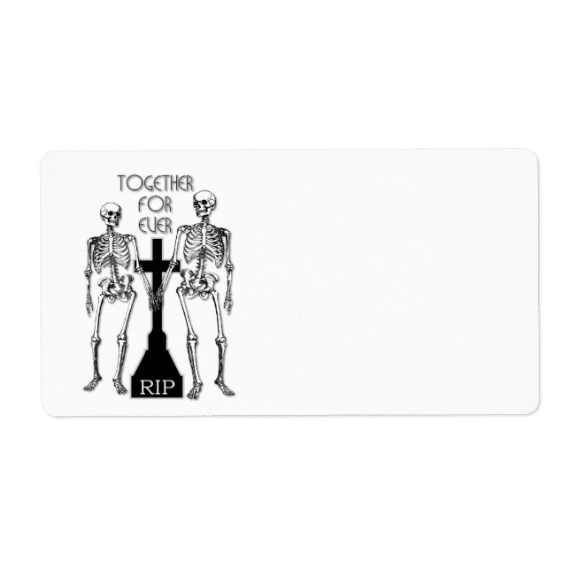 Two skeletons in love (Front)
