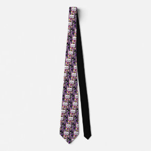 Two Skulls and Stained Glass Tie