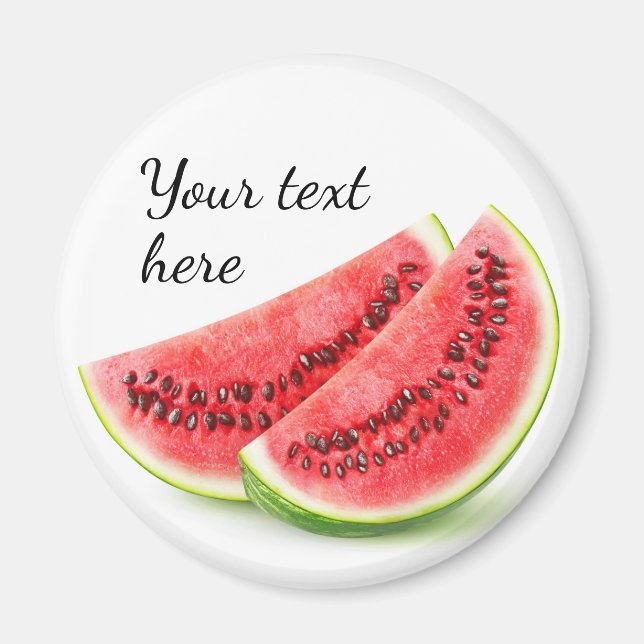 Two slices of watermelon magnet (Front)