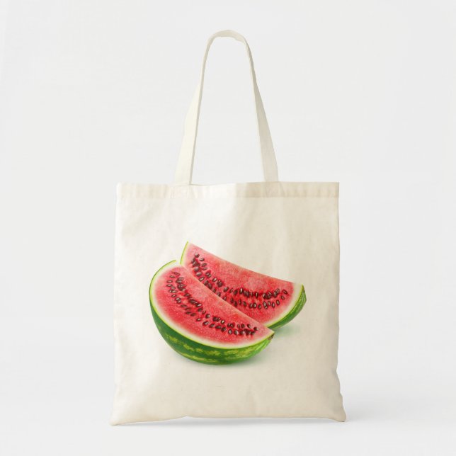 Two slices of watermelon tote bag (Front)