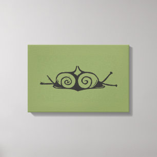 Two snails by Gerrit Willem Dijsselhof Canvas Print