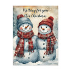 Two Snowmen Melting for You This Christmas 