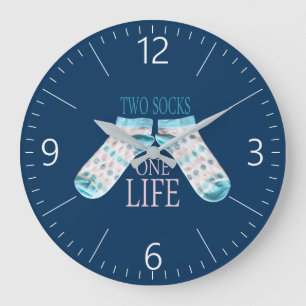 Two socks large clock