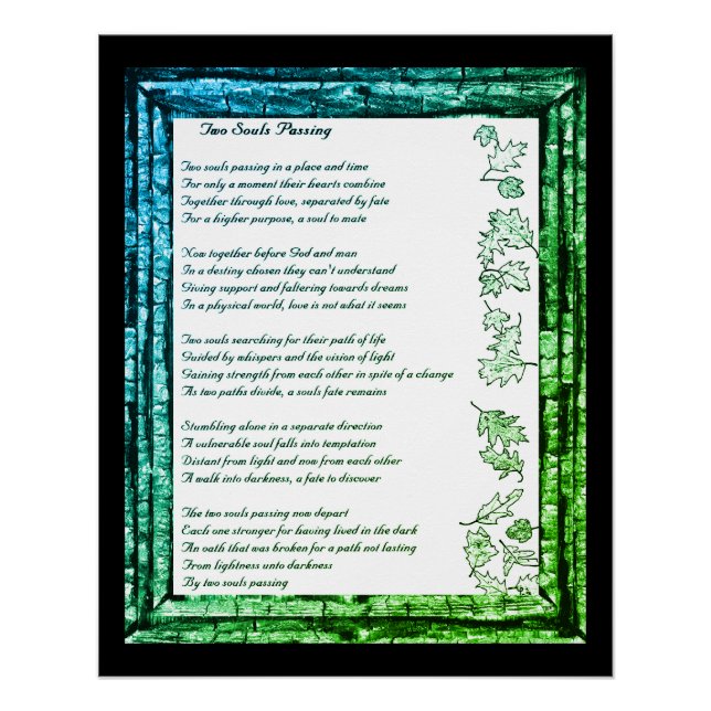 Two Souls Passing Poster (Front)