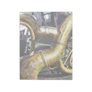 Two Sousaphones And Drums Notepad