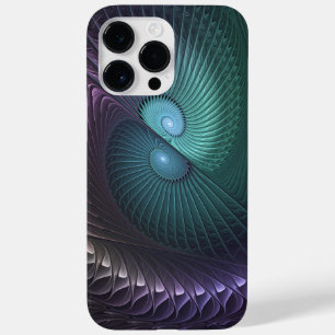 Two Spirals Colourful Modern Abstract Fractal Art Case-Mate iPhone 14 Pro Max Case
