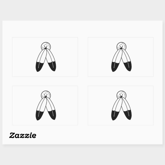 Two-Spirit Flag Rectangular Sticker (Sheet)