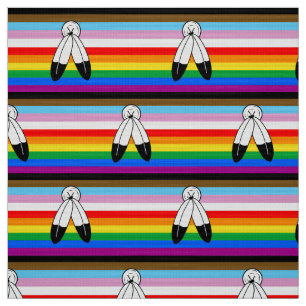 Two-Spirit LGBTQ+ Progress Pride Flag Fabric