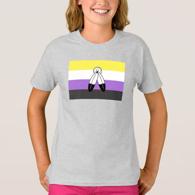 Two-Spirit Nonbinary Pride Flag T-Shirt (Front)