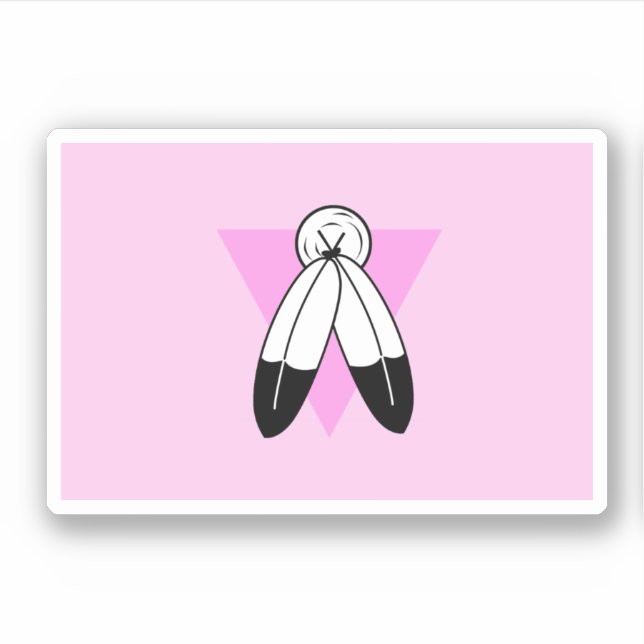 Two-Spirit Pink Triangle Flag (Front)