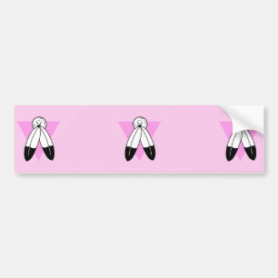 Two-Spirit Pink Triangle Flag Bumper Sticker