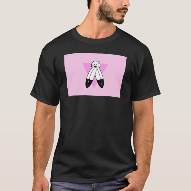 Two-Spirit Pink Triangle Flag T-Shirt (Front)