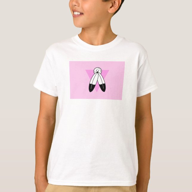 Two-Spirit Pink Triangle Flag T-Shirt (Front)