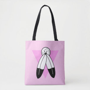 Two-Spirit Pink Triangle Flag Tote Bag
