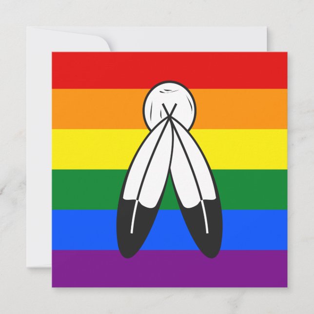 two-Spirit Pride Flag Invitation (Front)